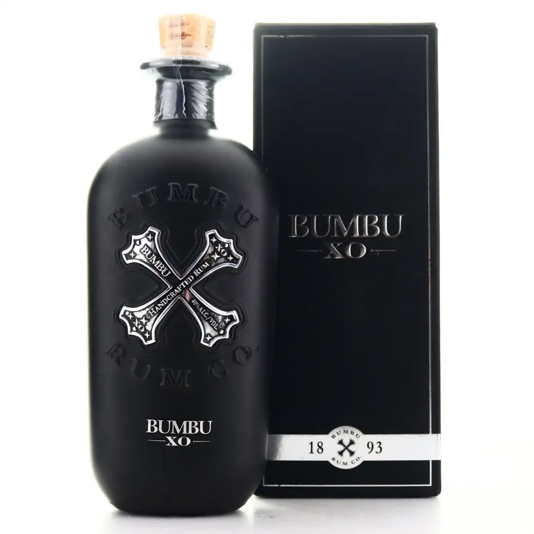 Image of the front of the bottle of the rum Bumbu XO