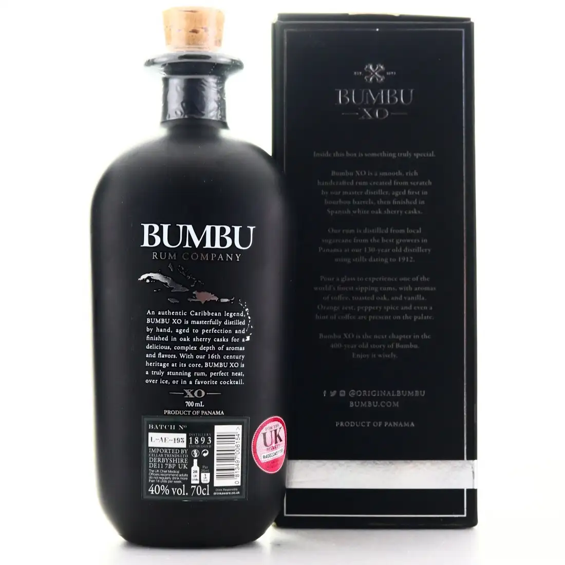 BUMBU Rum Bumbu 70 cl RUM BUMBU