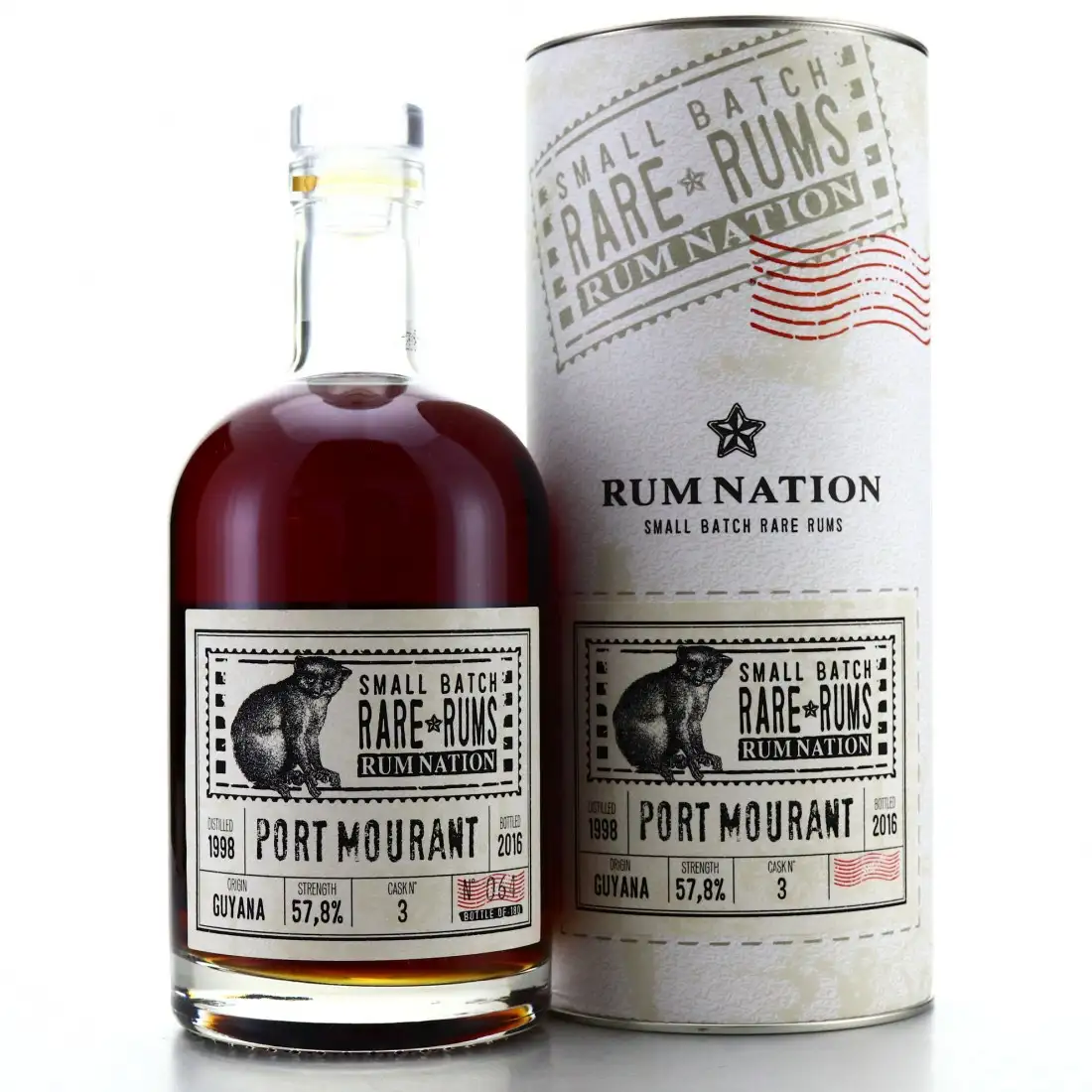 Image of the front of the bottle of the rum Small Batch Rare Rums