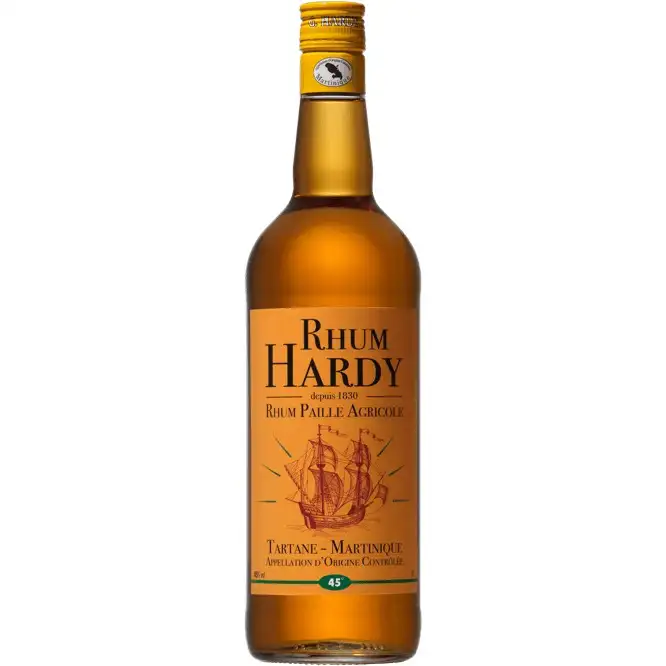 Image of the front of the bottle of the rum Paille