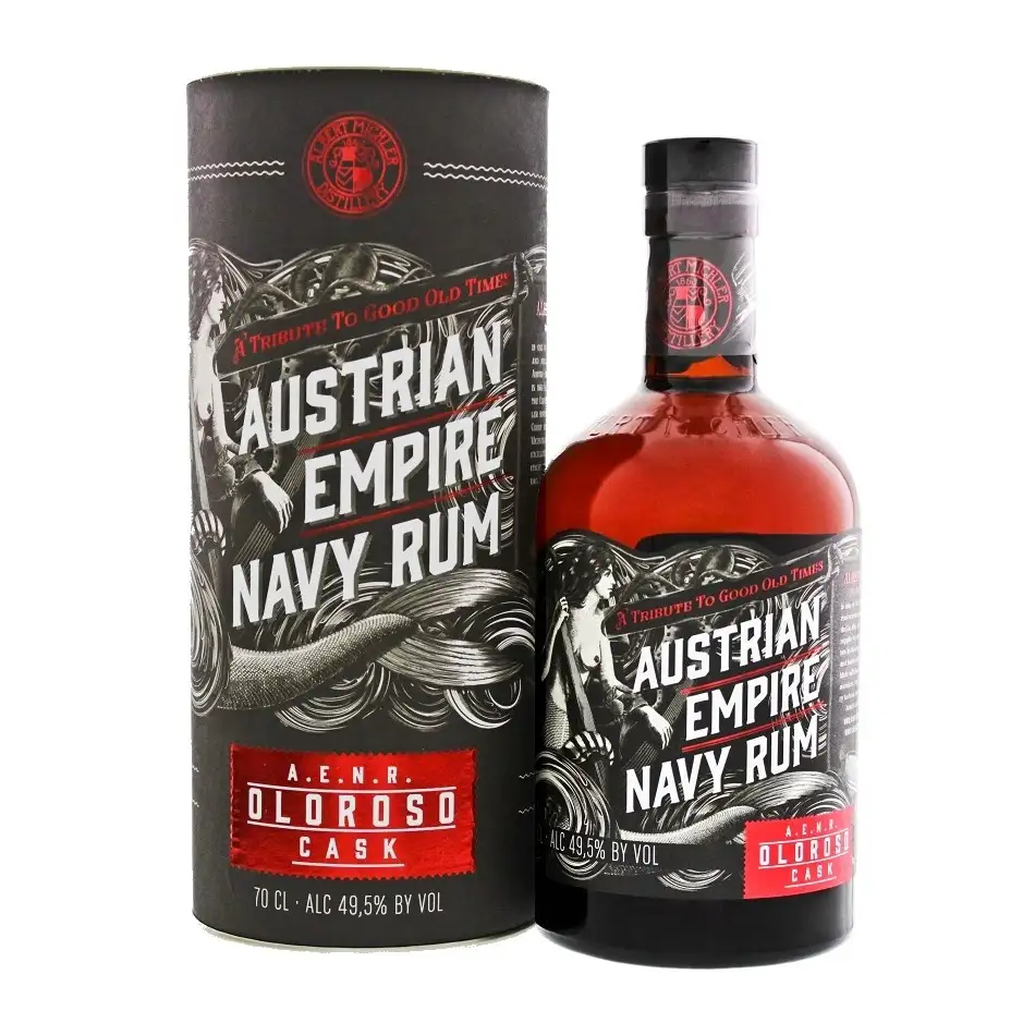 Image of the front of the bottle of the rumAustrian Empire Navy Rum - Oloroso Cask Finish