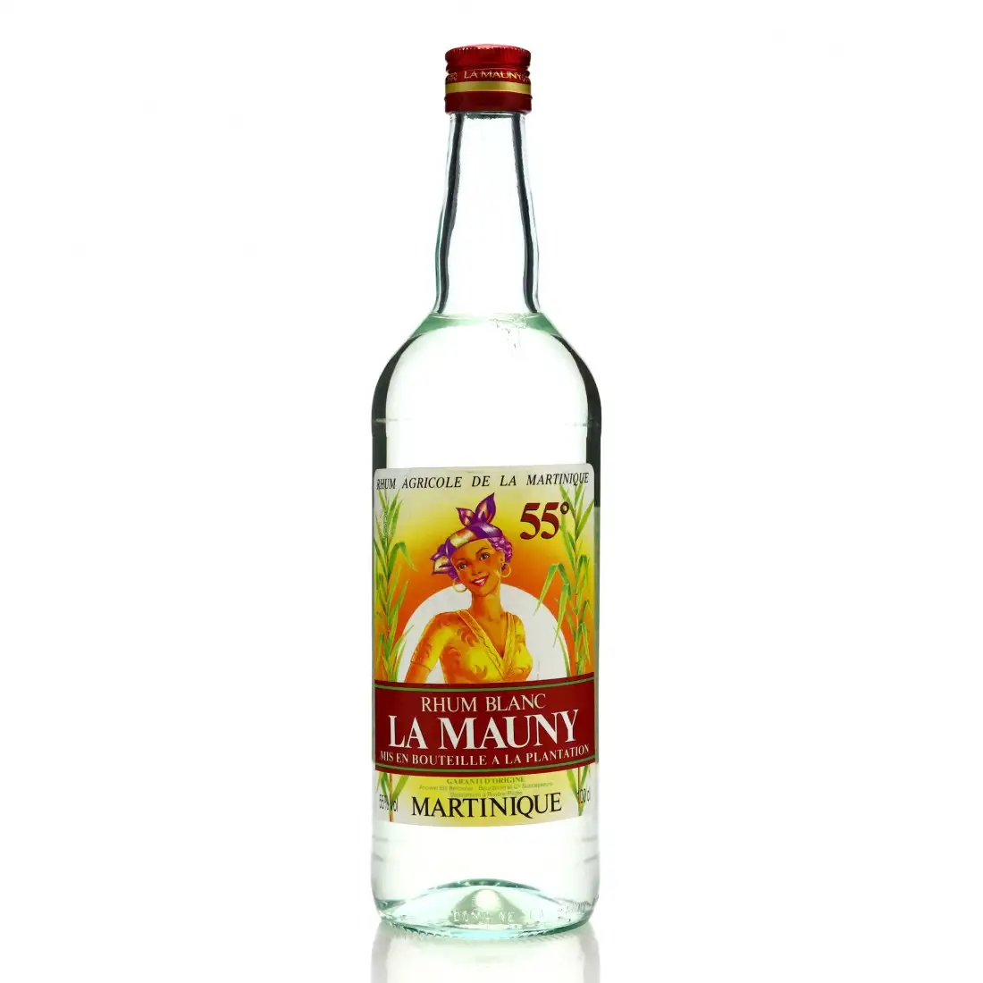 Image of the front of the bottle of the rumRhum blanc