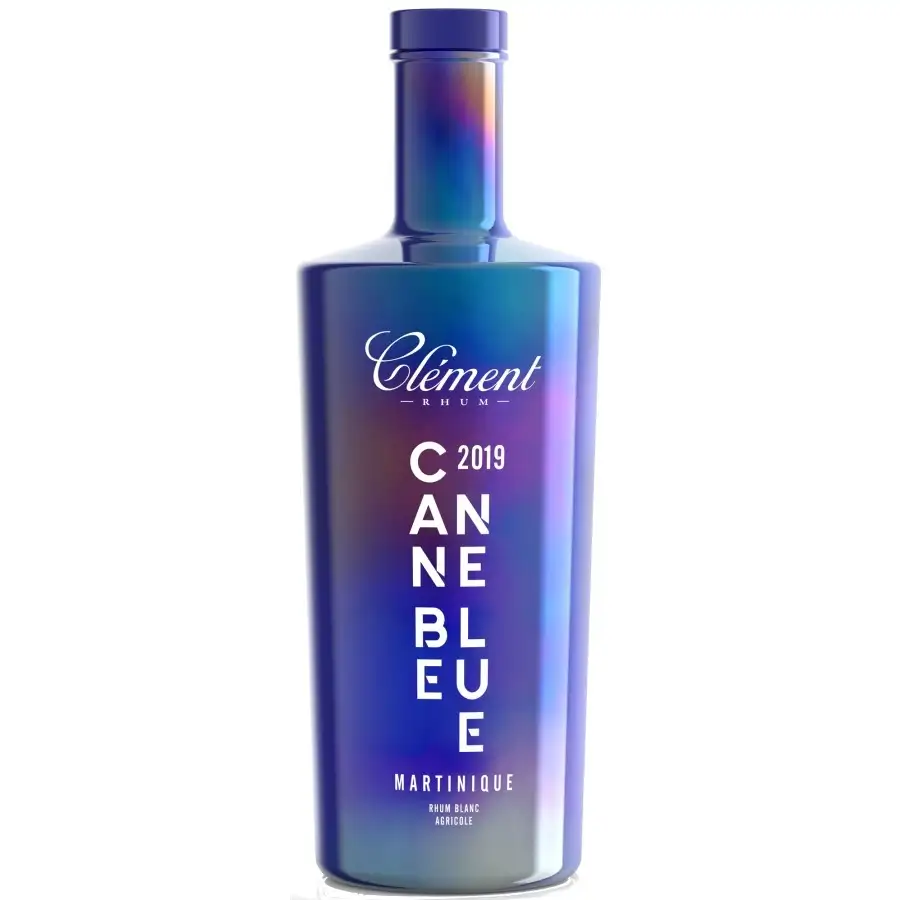 Image of the front of the bottle of the rum Clément Canne Bleue