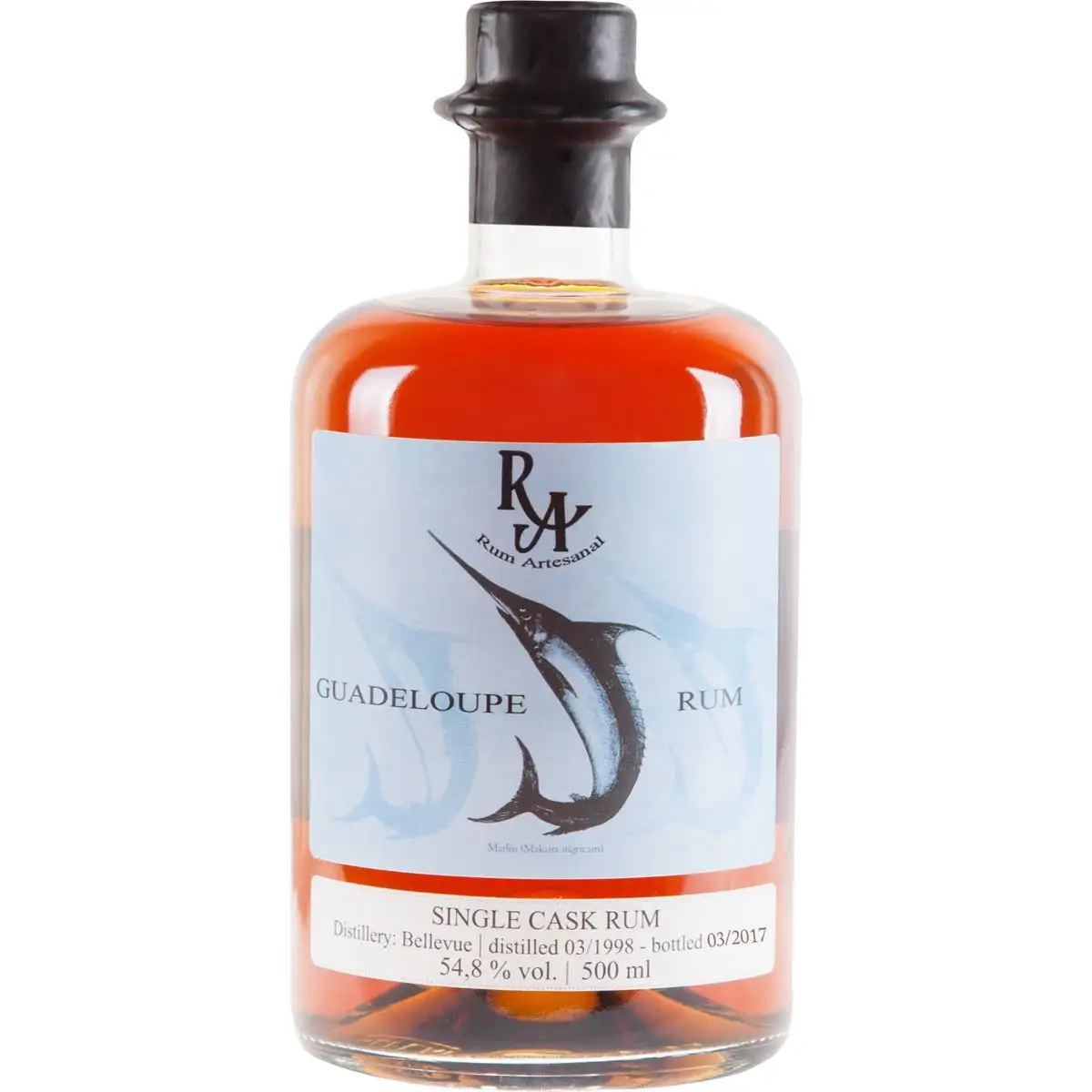 Image of the front of the bottle of the rum Rum Artesanal Guadeloupe Rum