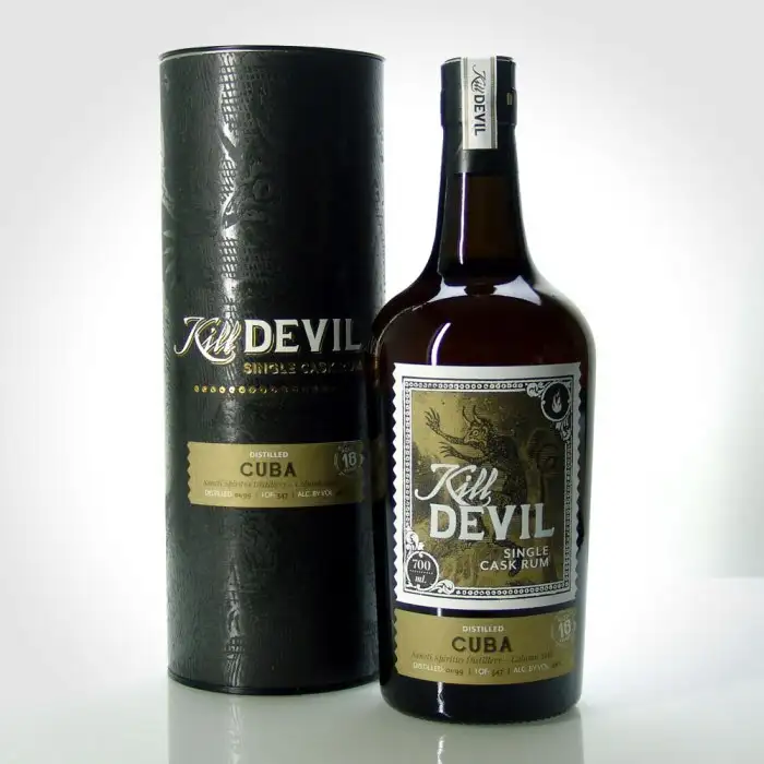 Image of the front of the bottle of the rum Kill Devil Cuba