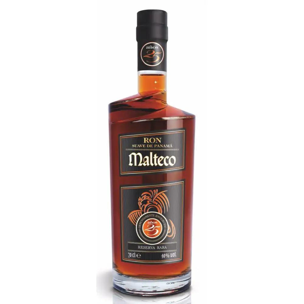 Image of the front of the bottle of the rum Malteco 25 Years - Reserva Rara