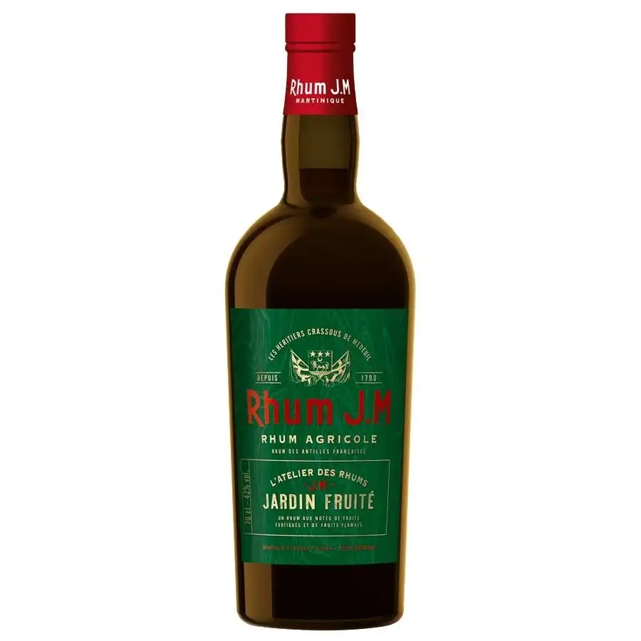 Image of the front of the bottle of the rum Jardin Fruité