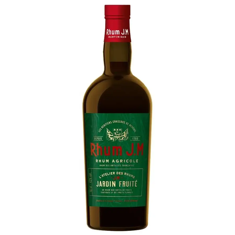 Image of the front of the bottle of the rumJardin Fruité