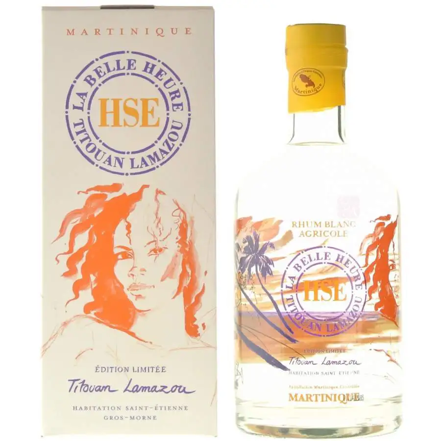 Image of the front of the bottle of the rumHSE Titouan Lamazou