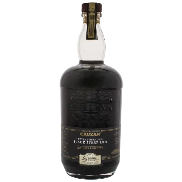 Image of the front of the bottle of the rumBlackstrap