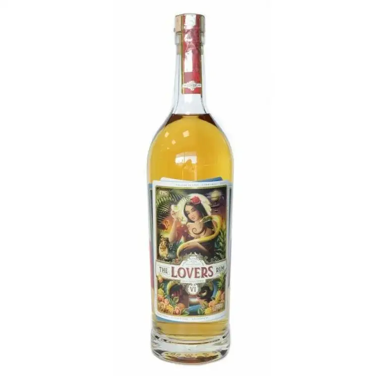 Image of the front of the bottle of the rum The Lovers Rum VI