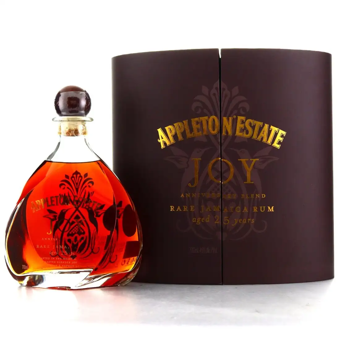 Image of the front of the bottle of the rum Joy