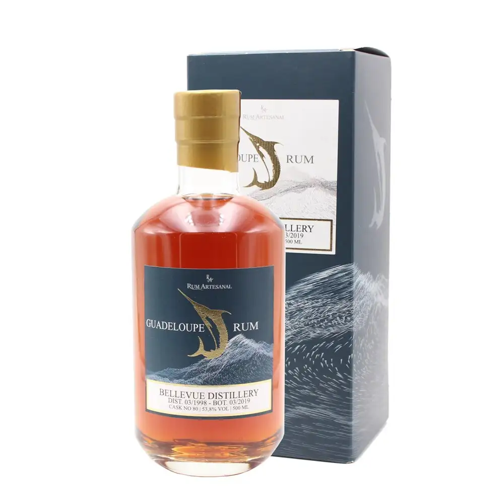 Image of the front of the bottle of the rumRum Artesanal Guadeloupe Rum
