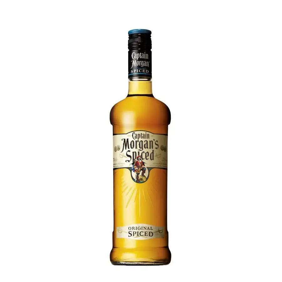 Image of the front of the bottle of the rum Captain Morgan Original Spiced