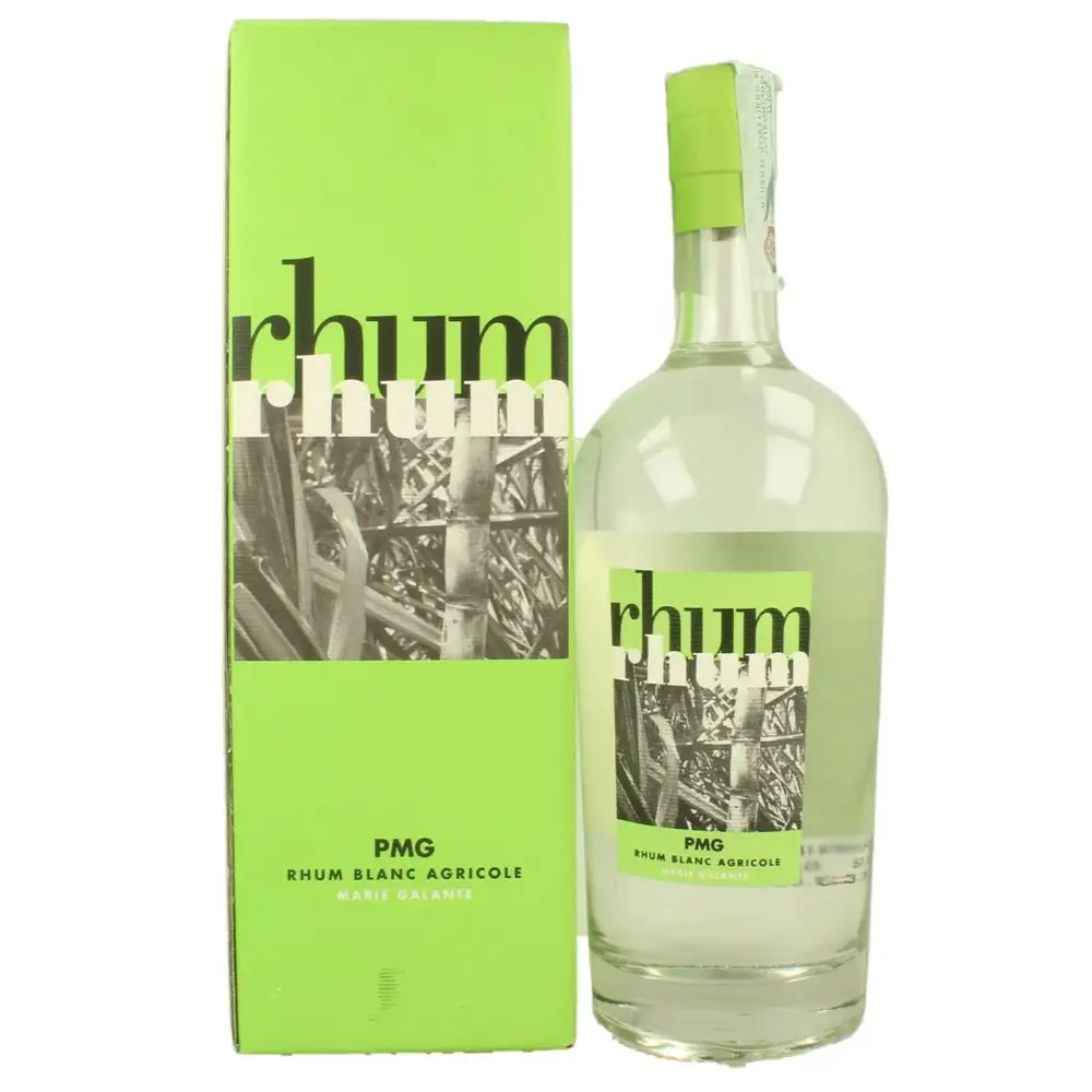 Image of the front of the bottle of the rum Rhum Rhum PMG Blanc