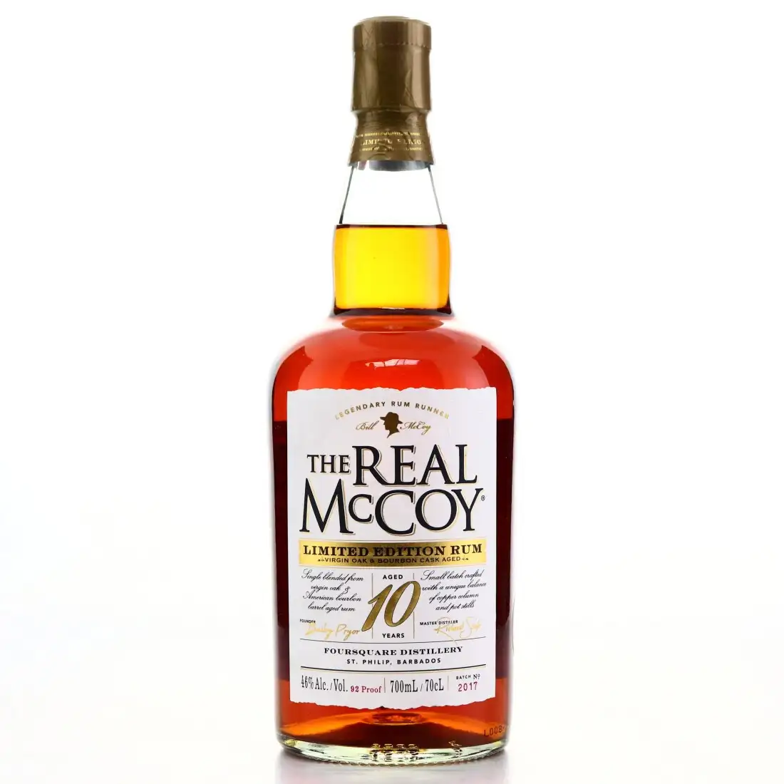 Image of the front of the bottle of the rum The Real McCoy Limited Edition Rum (Virgin Oak)