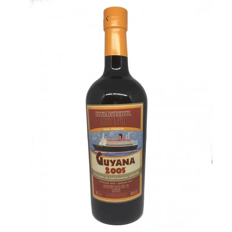 Image of the front of the bottle of the rum Guyana