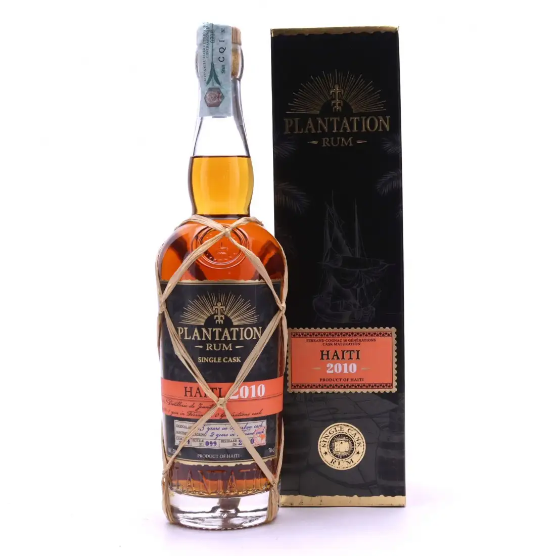 Image of the front of the bottle of the rum Plantation Haiti