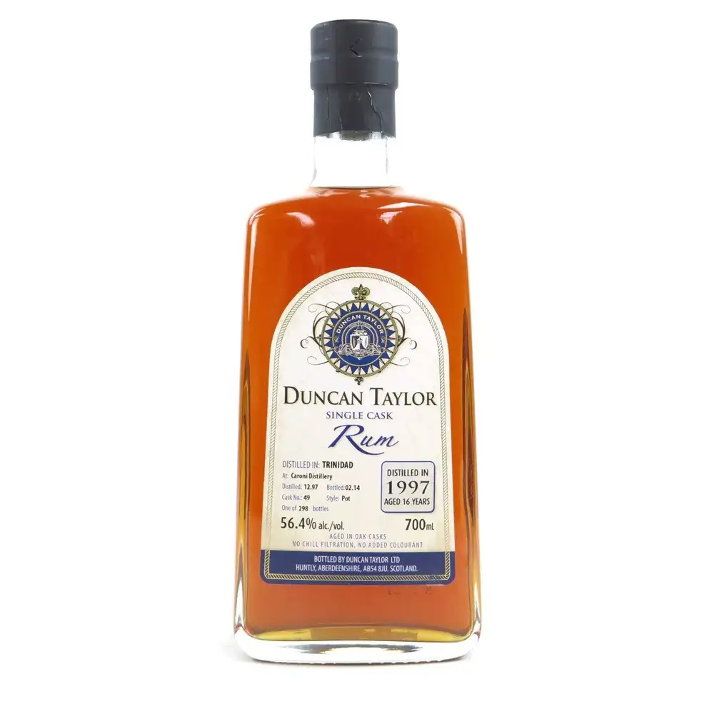 Image of the front of the bottle of the rum Single Cask Rum HTR