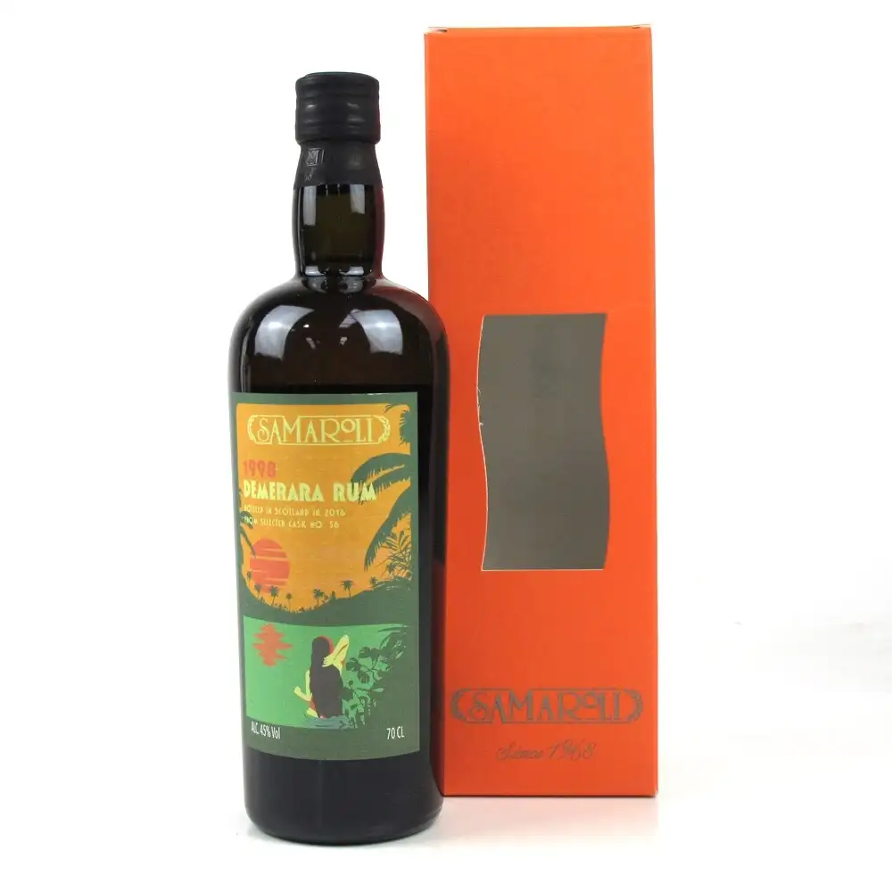 Image of the front of the bottle of the rum Demerara Rum