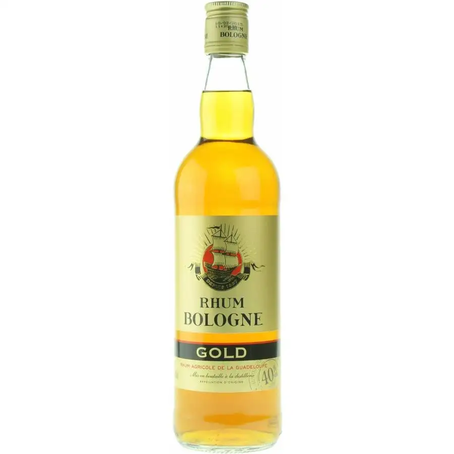 Image of the front of the bottle of the rum Gold