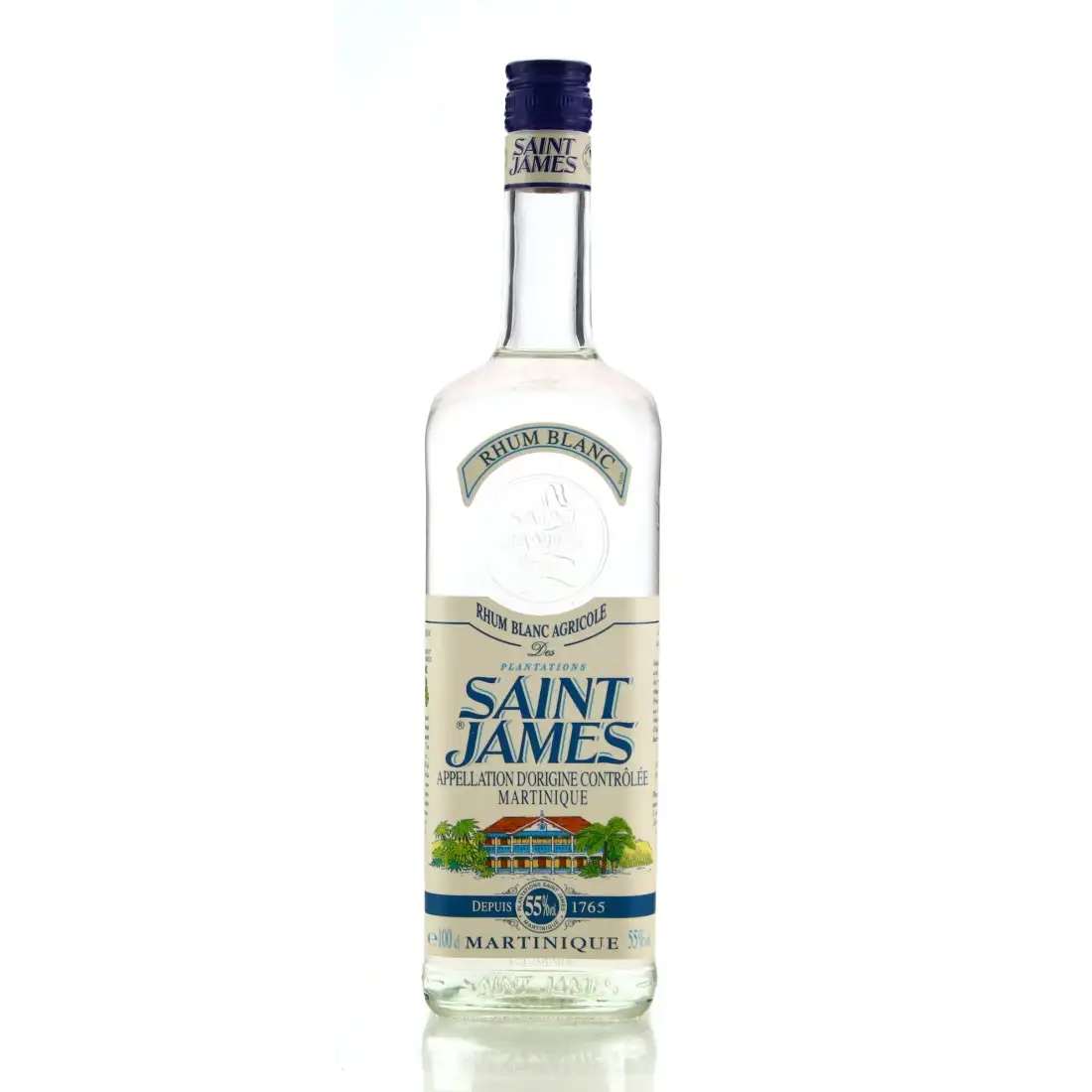 Rhum SAINT JAMES rhum blanc BIO 56,5%