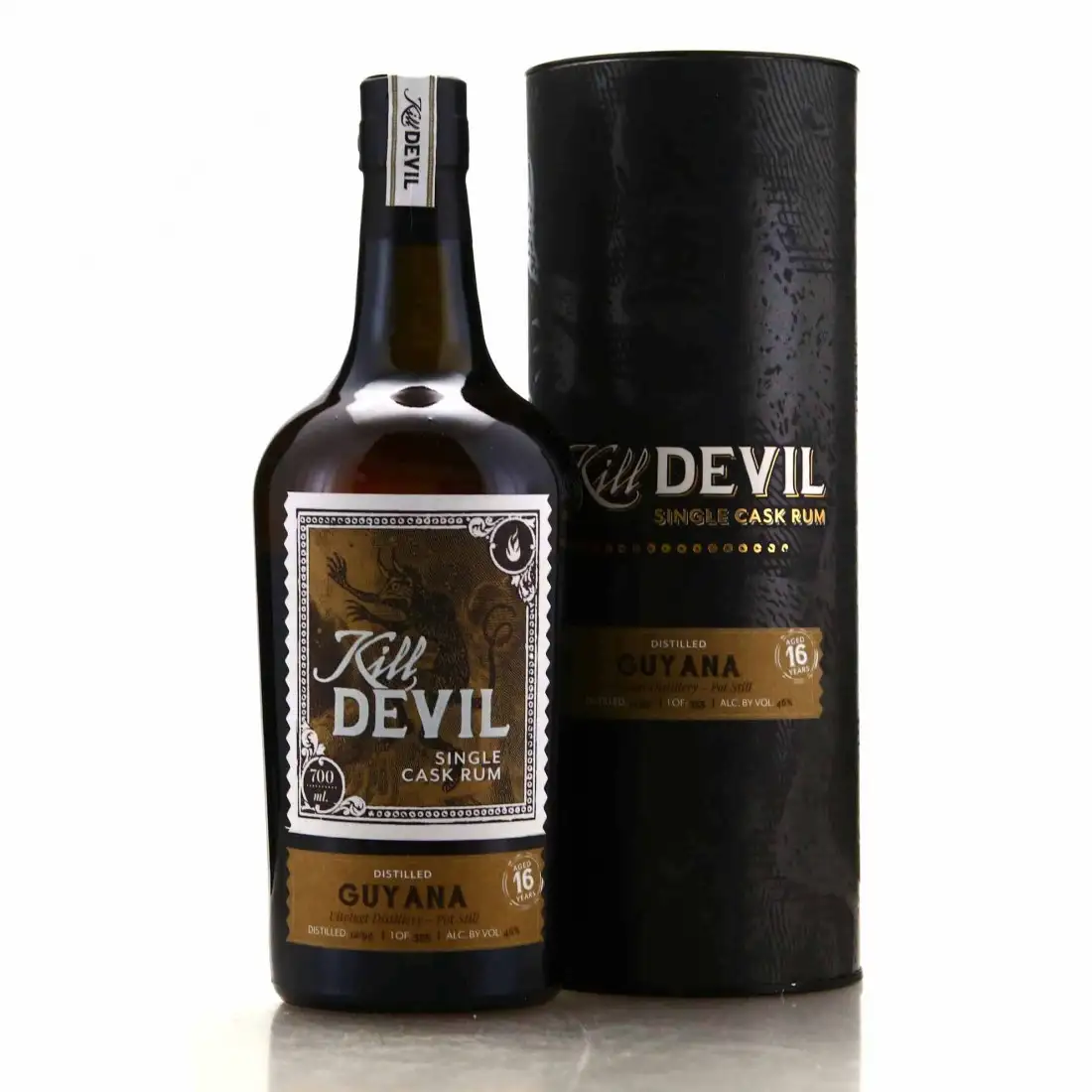 Image of the front of the bottle of the rum Kill Devil