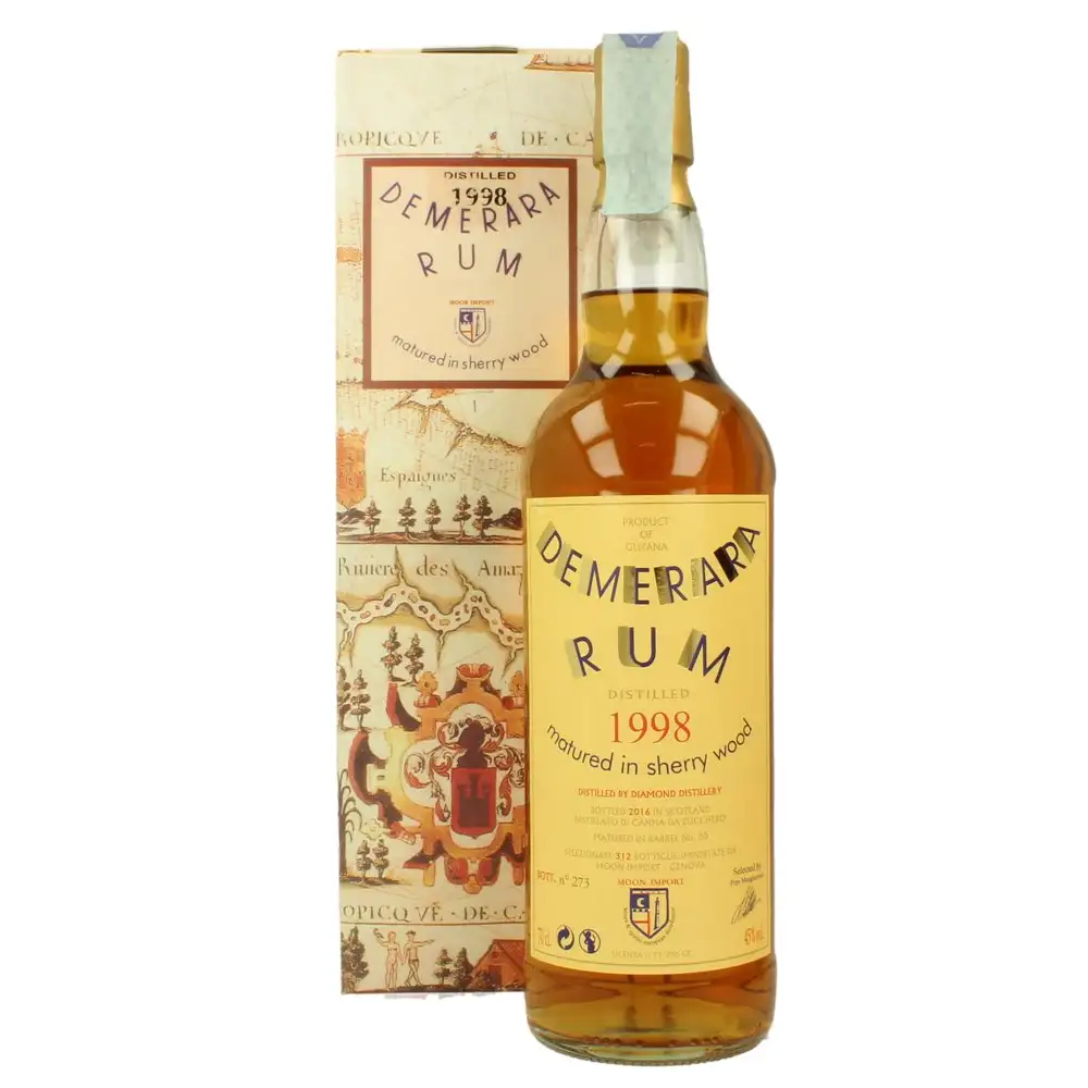 Image of the front of the bottle of the rum Demerara Rum