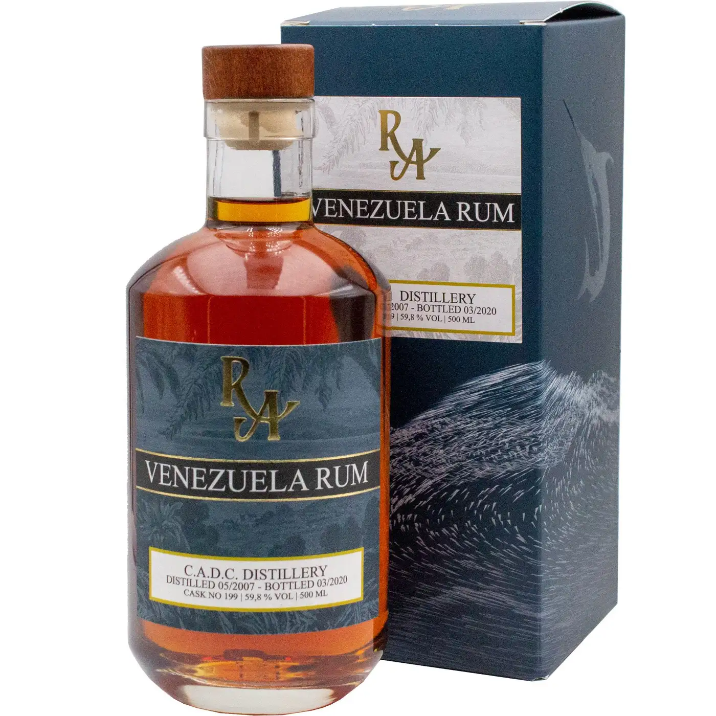 Image of the front of the bottle of the rum Rum Artesanal Venezuela Rum