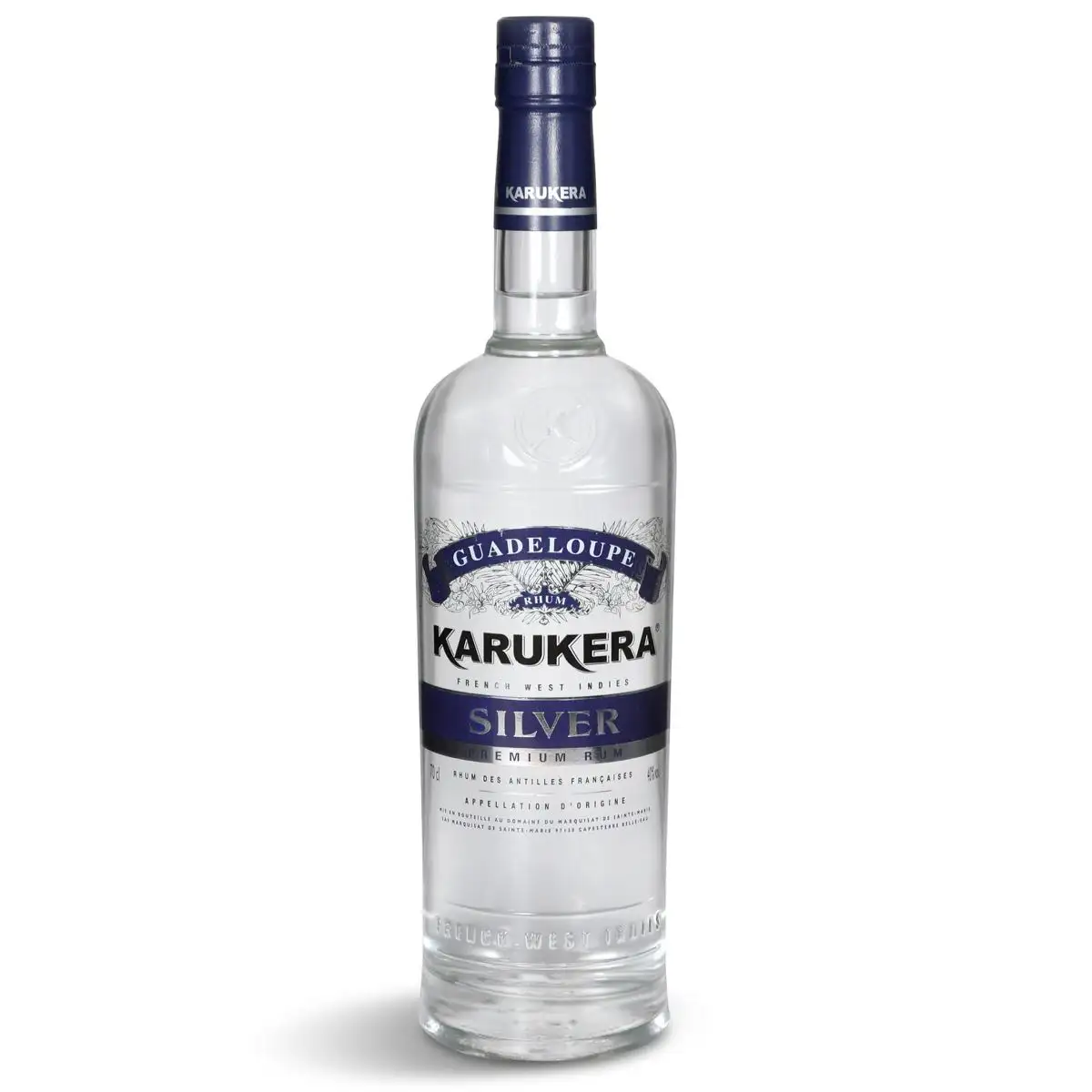 Image of the front of the bottle of the rumSilver