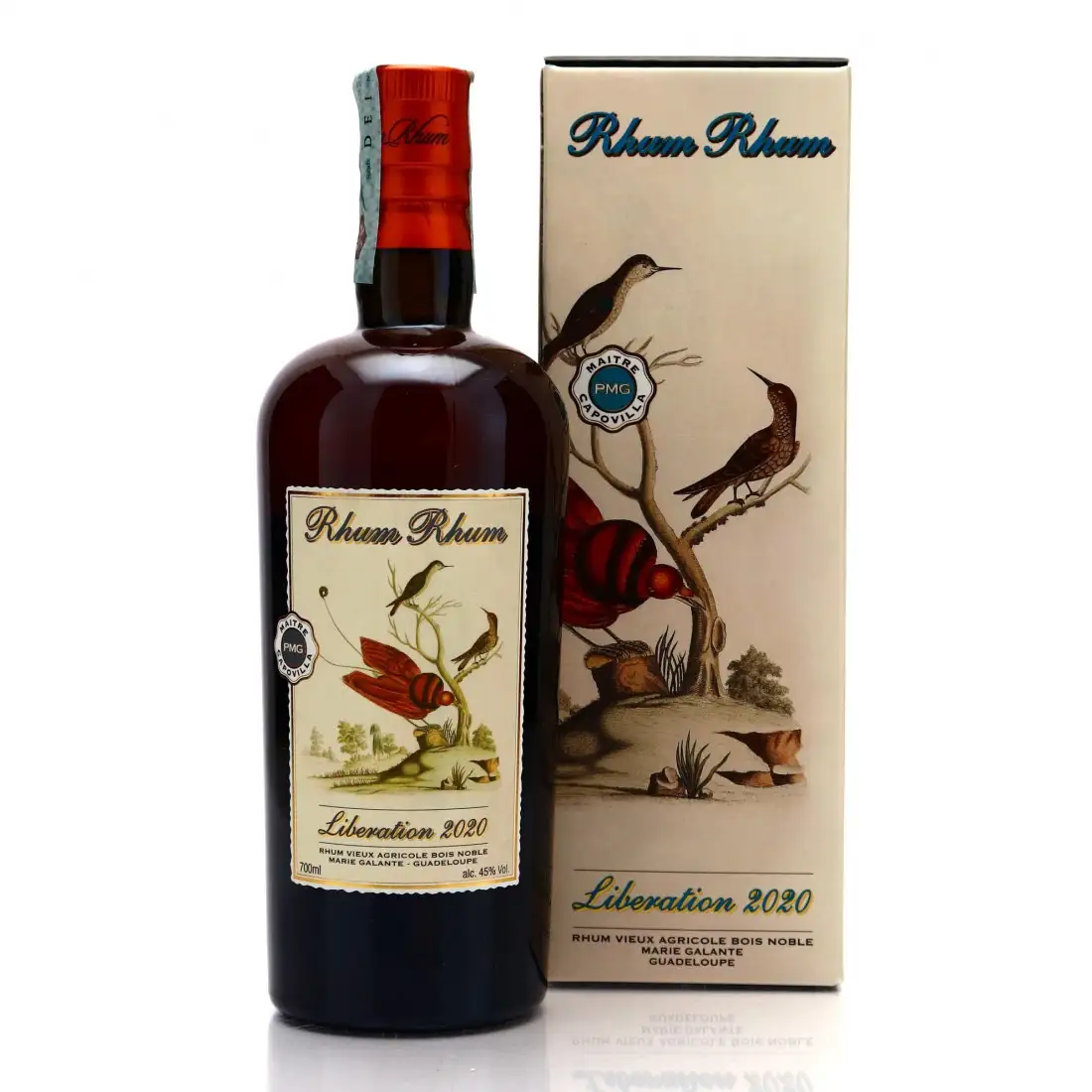 Image of the front of the bottle of the rum Rhum Rhum Libération 2020