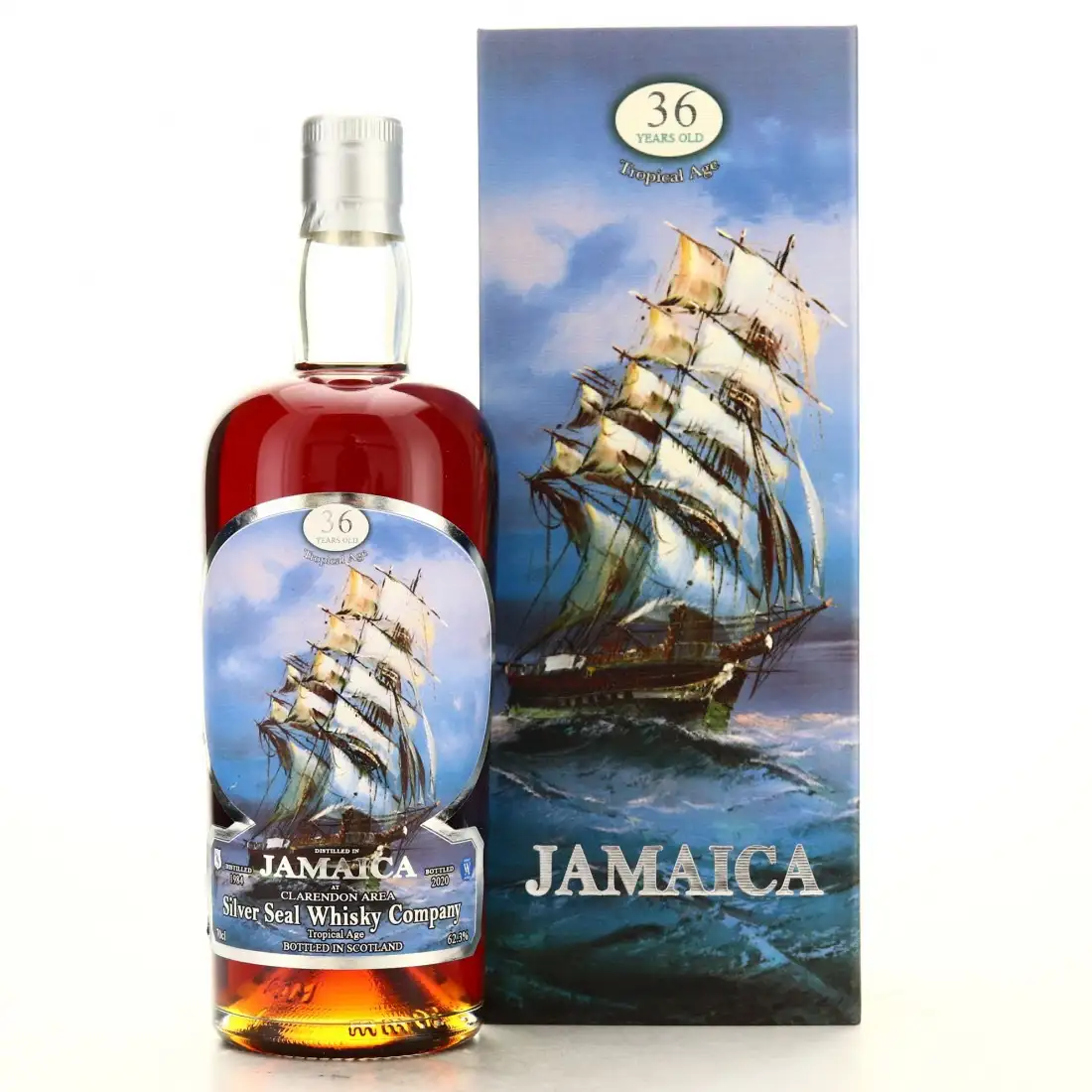 Image of the front of the bottle of the rumJamaica