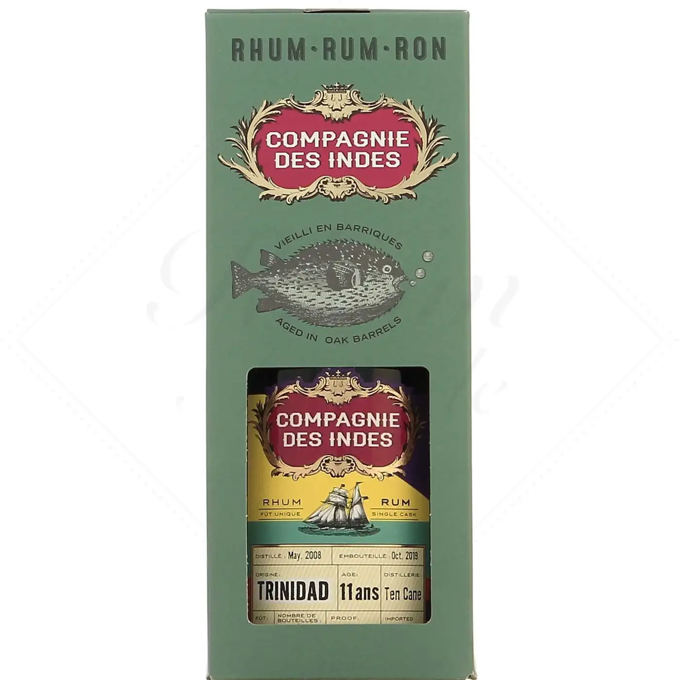 Image of the front of the bottle of the rum Trinidad