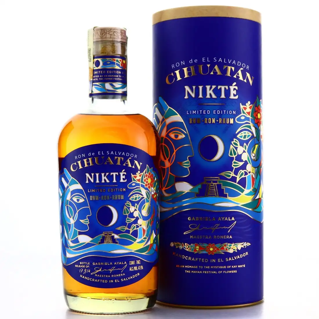 Image of the front of the bottle of the rum Nikté Limited Edition