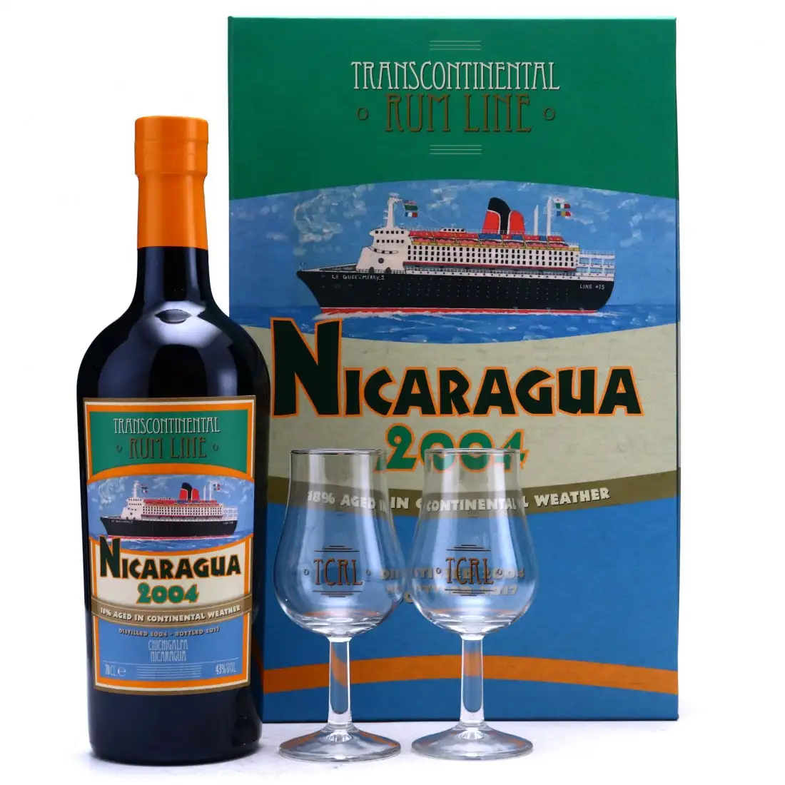 Image of the front of the bottle of the rum Nicaragua