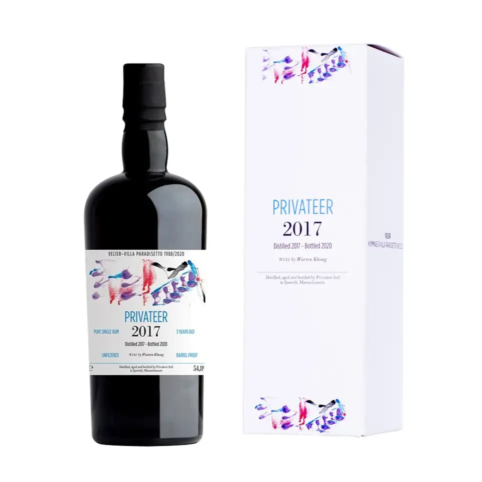 Image of the front of the bottle of the rumWarren Khong Villa Paradisetto 1988/2020