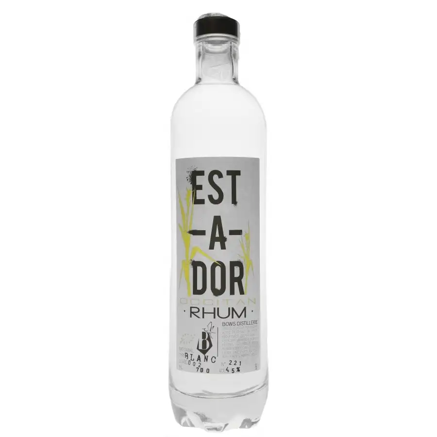 Image of the front of the bottle of the rumRhum blanc Estador