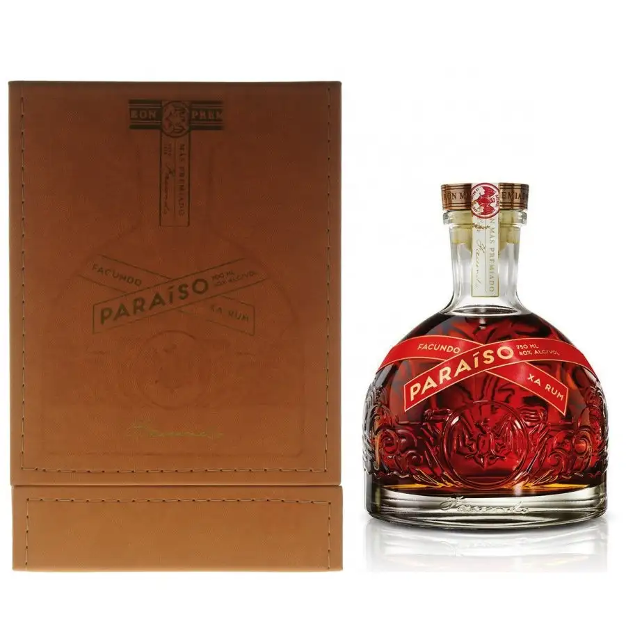 Image of the front of the bottle of the rum Facundo Paraiso