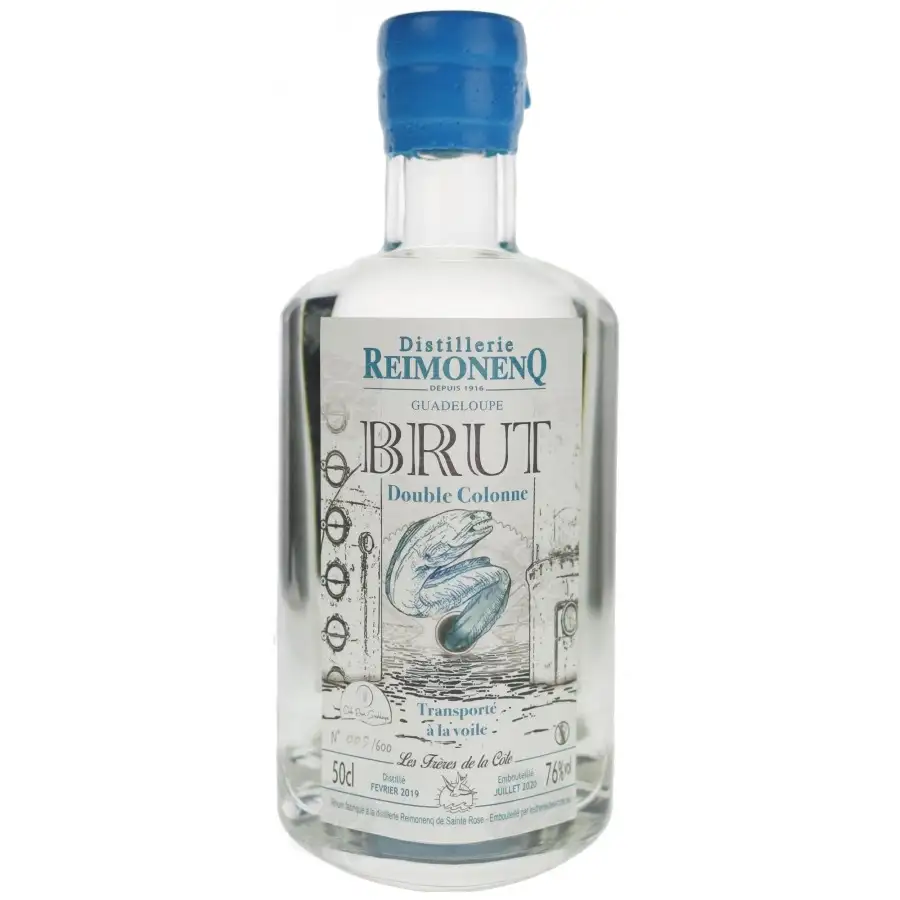 Image of the front of the bottle of the rumBrut Double Colonne