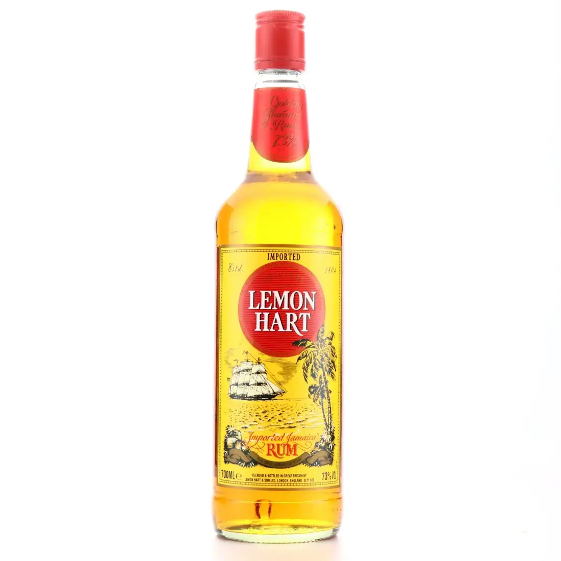 Image of the front of the bottle of the rum Imported Jamaica Rum