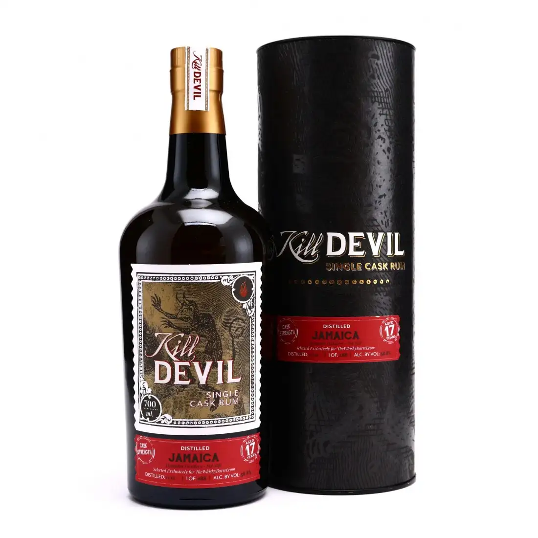 Image of the front of the bottle of the rum Kill Devil (The Whisky Barrel)