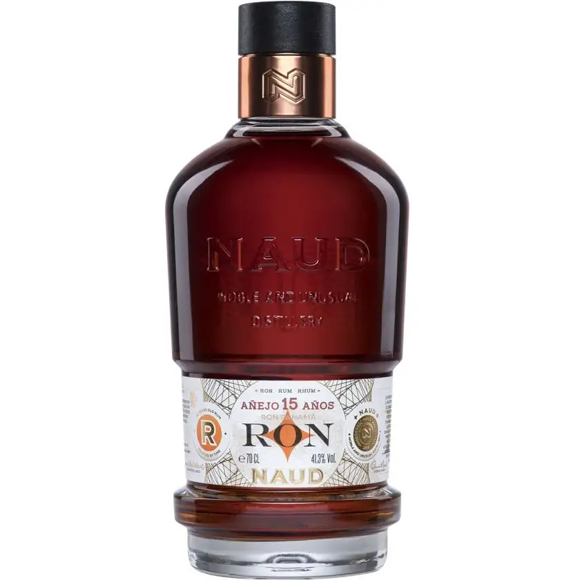 Image of the front of the bottle of the rum Ron Panama 15 Años