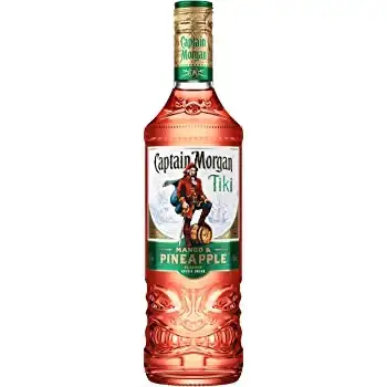 Image of the front of the bottle of the rumCaptain Morgan Tiki Mango & Pineapple