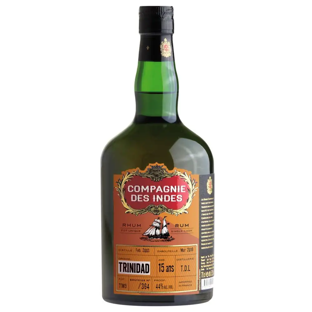 Image of the front of the bottle of the rum Trinidad