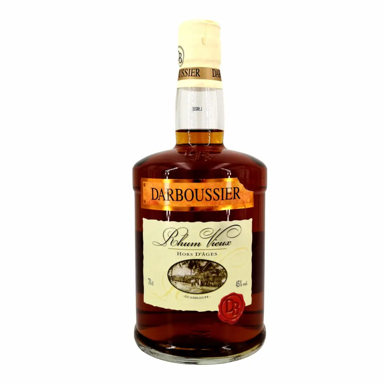 Image of the front of the bottle of the rum Rhum Hors d’Âges