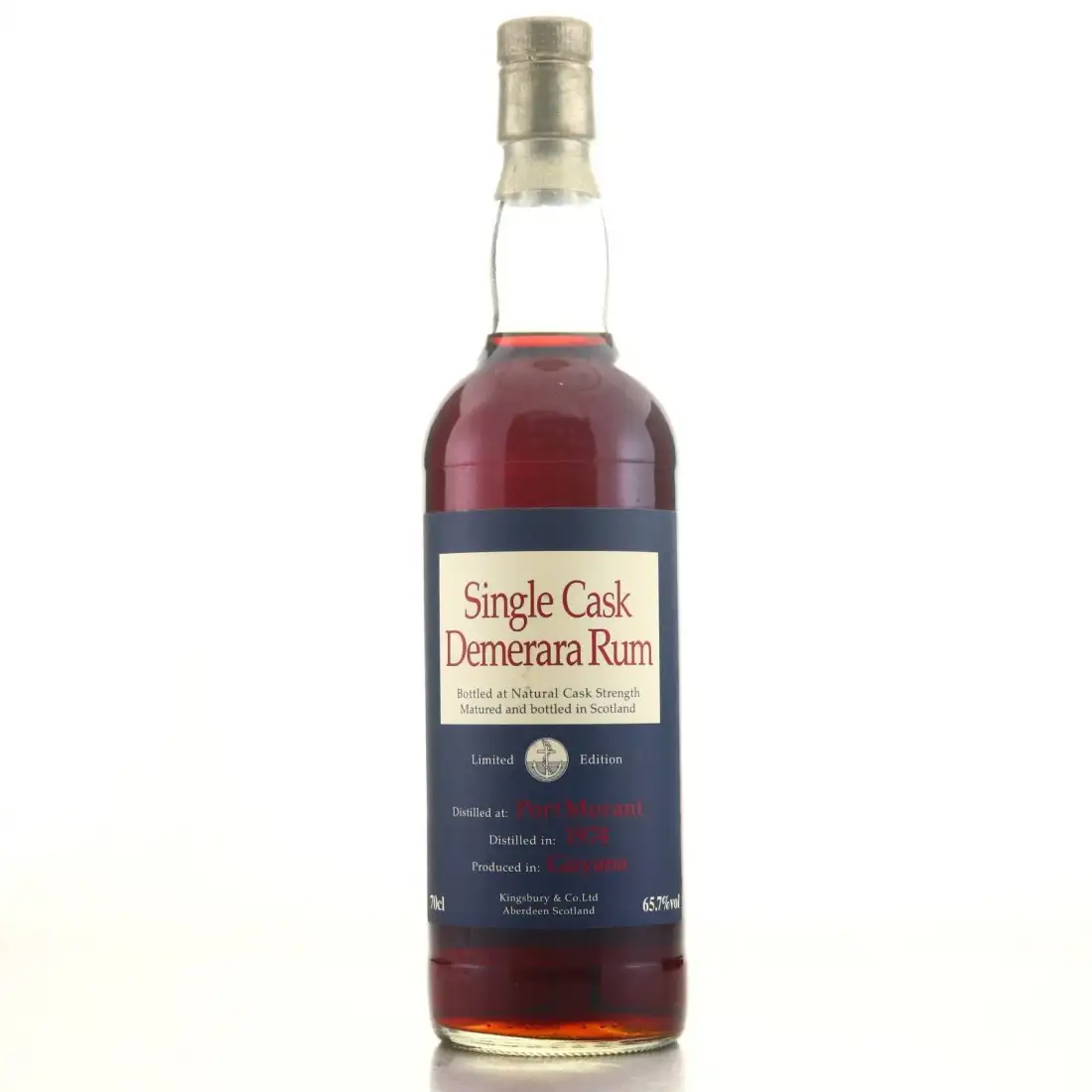 Image of the front of the bottle of the rum Demerara Rum Single Cask