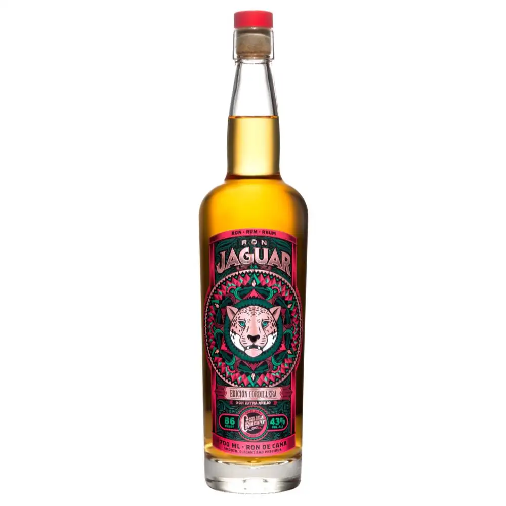 Image of the front of the bottle of the rum Edición Cordillera Extra Añejo