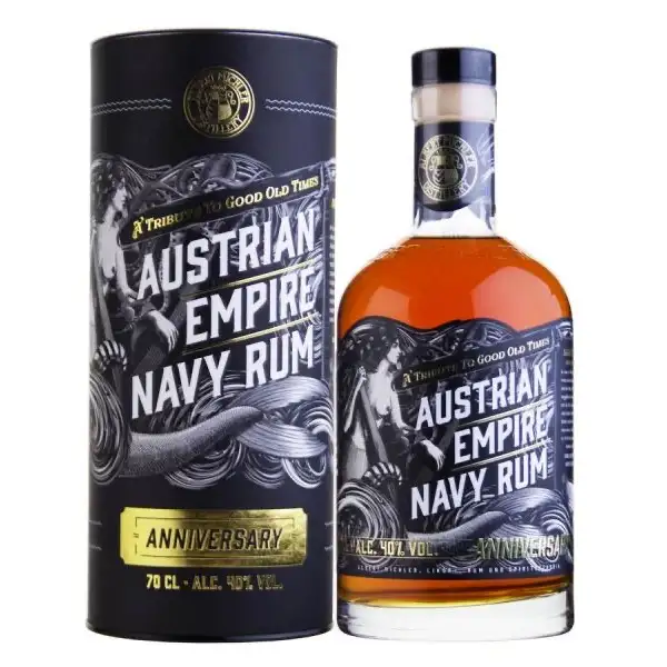 Image of the front of the bottle of the rum Austrian Empire Navy Rum Anniversary