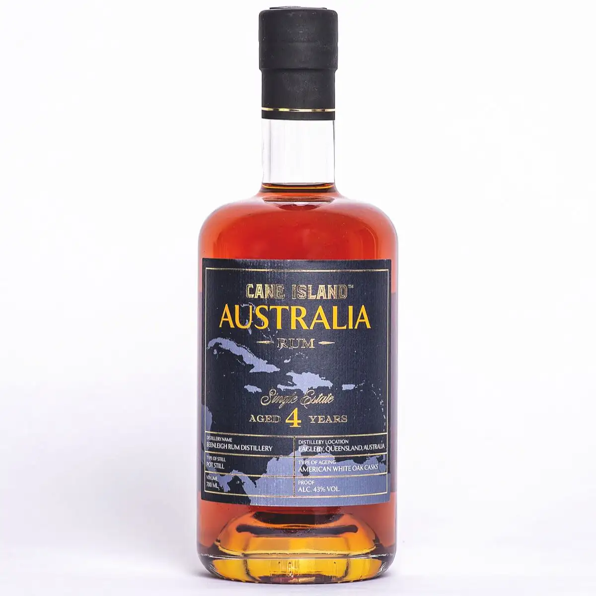 Image of the front of the bottle of the rum Australia