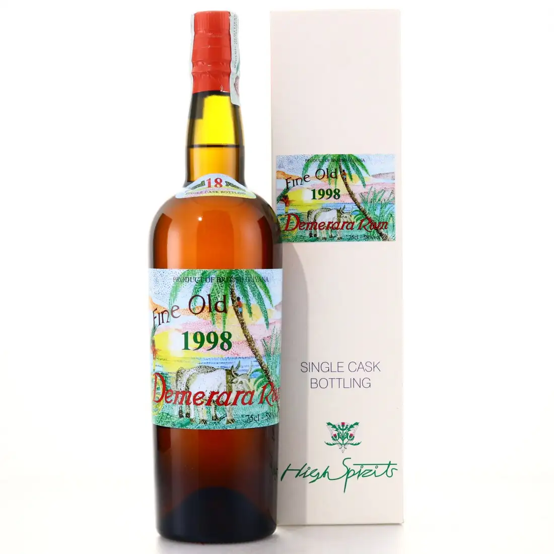 Image of the front of the bottle of the rum Demerara Rum